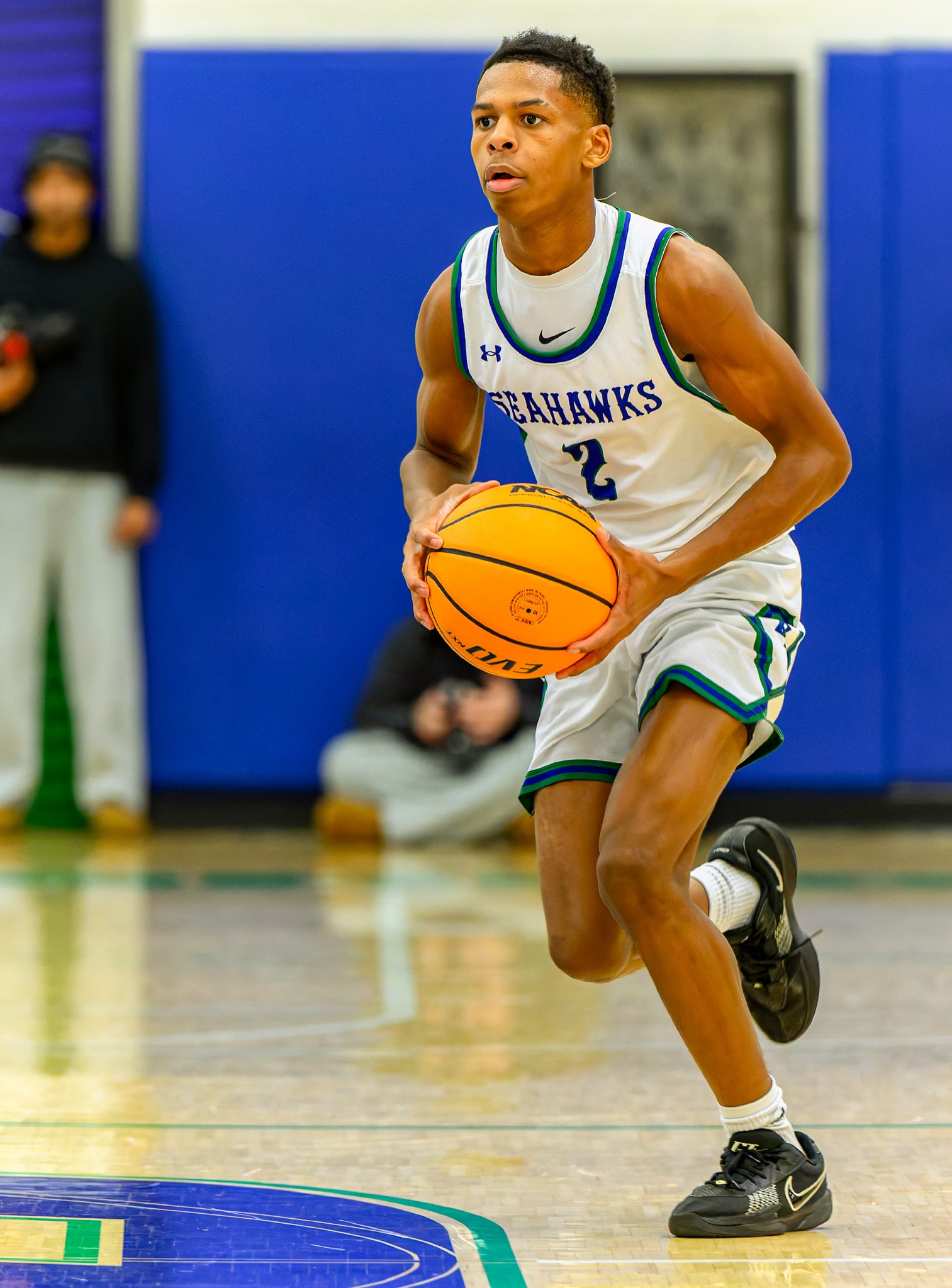 Westfield drive to the basket